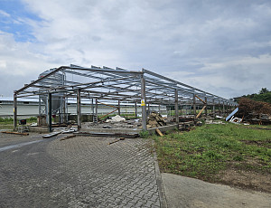 Výměna střešní krytiny na farmě